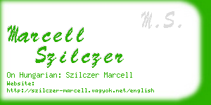 marcell szilczer business card